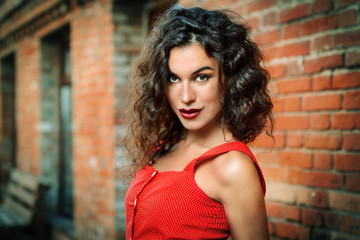 Fototapeta premium portrait of charming lady