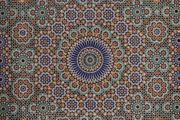 Arabic pattern in the main Paris mosque