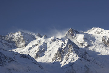Fototapeta na wymiar Mountain winter landscape.