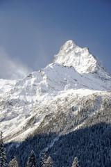 Mountain winter landscape.