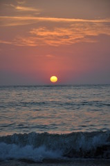 Obraz premium sunset over the sea