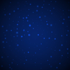 Magic stars random Christmas background. Subtle fl