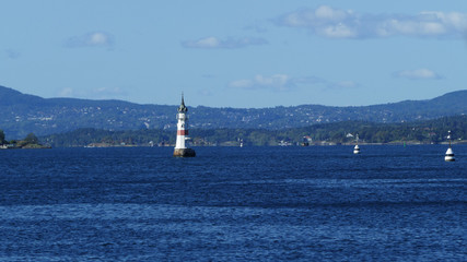 Fototapeta na wymiar Kavringen Lighthouse, Oslo