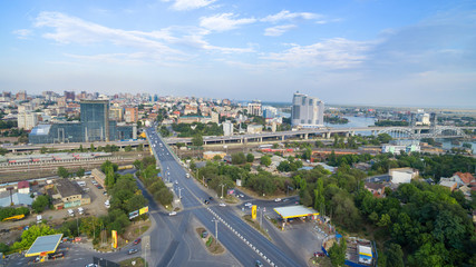 Russia. Rostov-on-Don. View of the city center and the avenue strike.