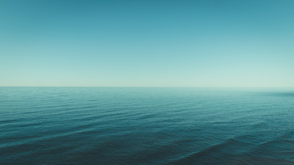 Teal Blue Sky & Water