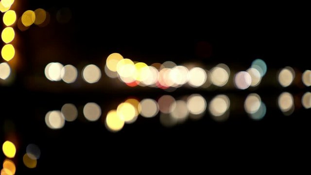 Night lights of the city