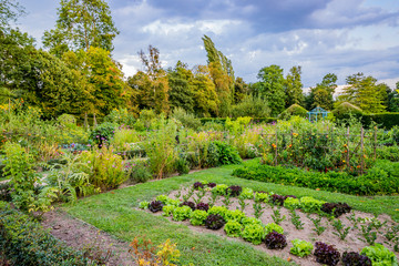 Potager du Château de Cormatin en Bourgogne