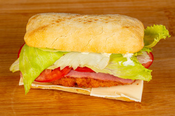 Panini with chicken