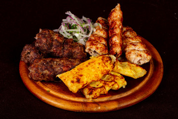 Grilled kebab kofta