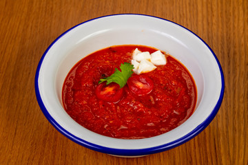 Gazpacho tomato soup