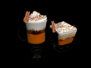 3d render of chocolate cream