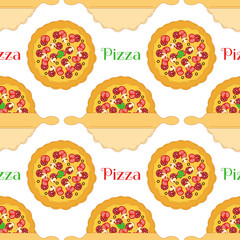 Pizza with rolling pin pattern