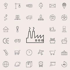 factory icon. logistics icons universal set for web and mobile