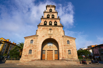 Cangas de Onis church in Asturias Spain