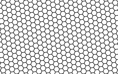 Black honeycomb on a white background. Isometric geometry. 3D illustration