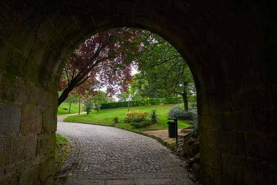 Castro de Vigo park in Galicia Spain