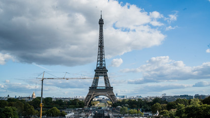 Fototapeta na wymiar Eifel Tower in Paris France
