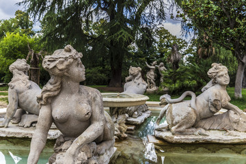 Fototapeta na wymiar Villa Sciarra in Rome, Italy