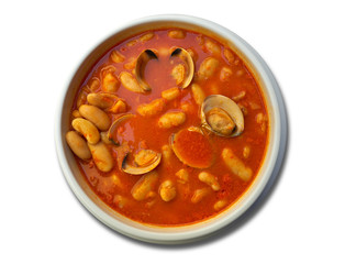 Fabes con almejas beans with clams recipe Asturias