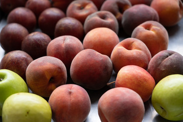 Peaches, Apples, and Plums