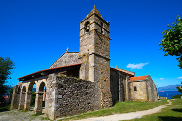 Fototapeta na wymiar Finisterre church end of Camino de Santiago