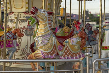 Vintage carousel horse. © tanongsak