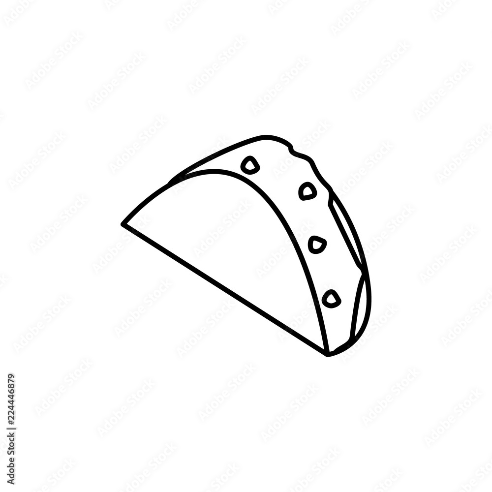 Poster fachitos icon. element of fast food for mobile concept and web apps icon. thin line icon for website