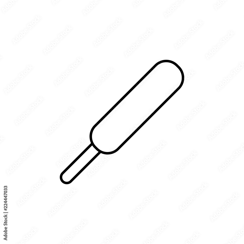 Poster ice cream icon. element of fast food for mobile concept and web apps icon. thin line icon for websit