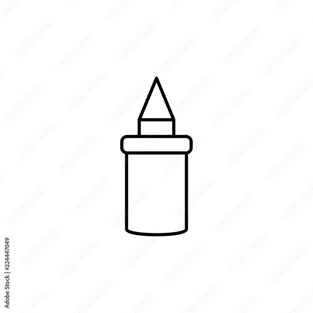 Poster plastic cup icon. element of fast food for mobile concept and web apps icon. thin line icon for webs