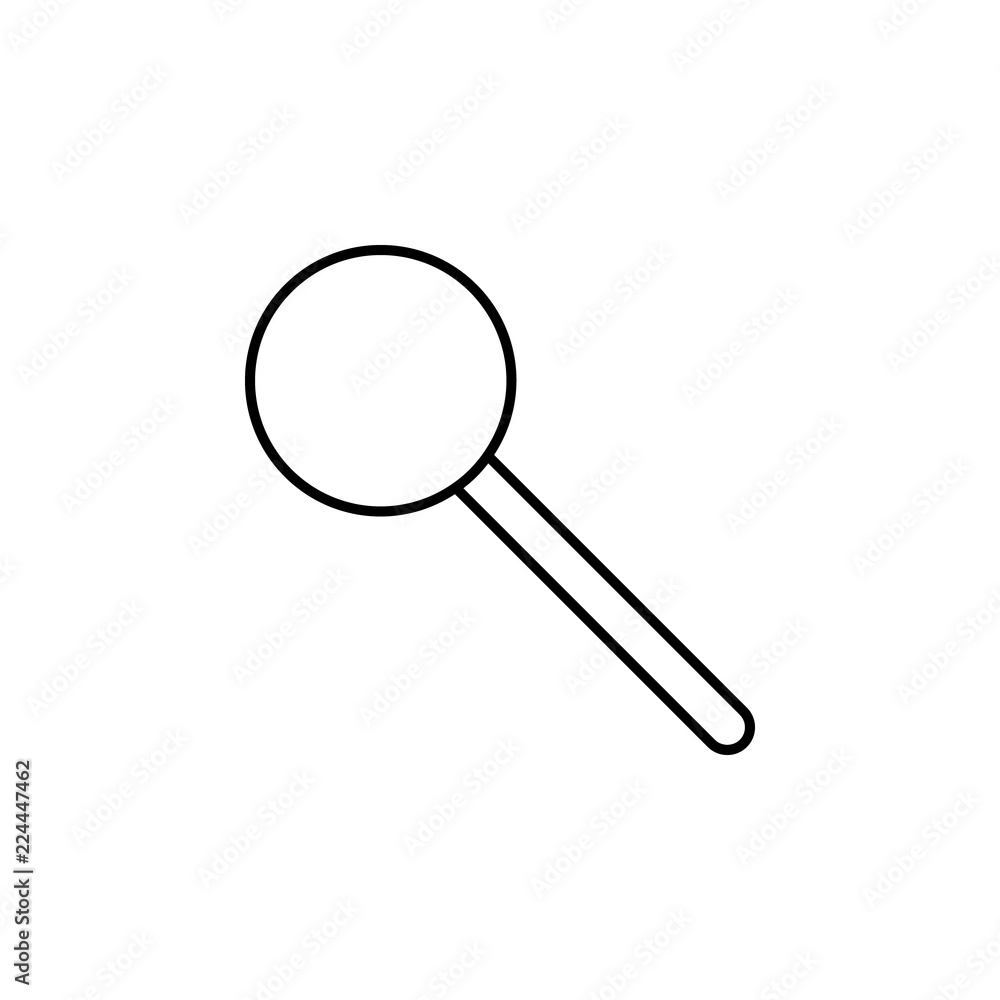 Aufkleber icicle icon. element of fast food for mobile concept and web apps icon. thin line icon for website d