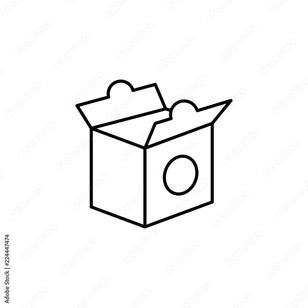 Poster chinese fast food icon. element of fast food for mobile concept and web apps icon. thin line icon fo