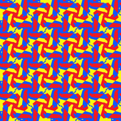 Abstract mosaic geometry ornament seamless pattern