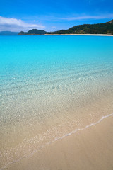 Praia de Rodas beach in islas Cies island of Vigo