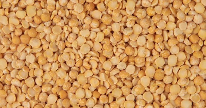 Rotation of a dried yellow peas