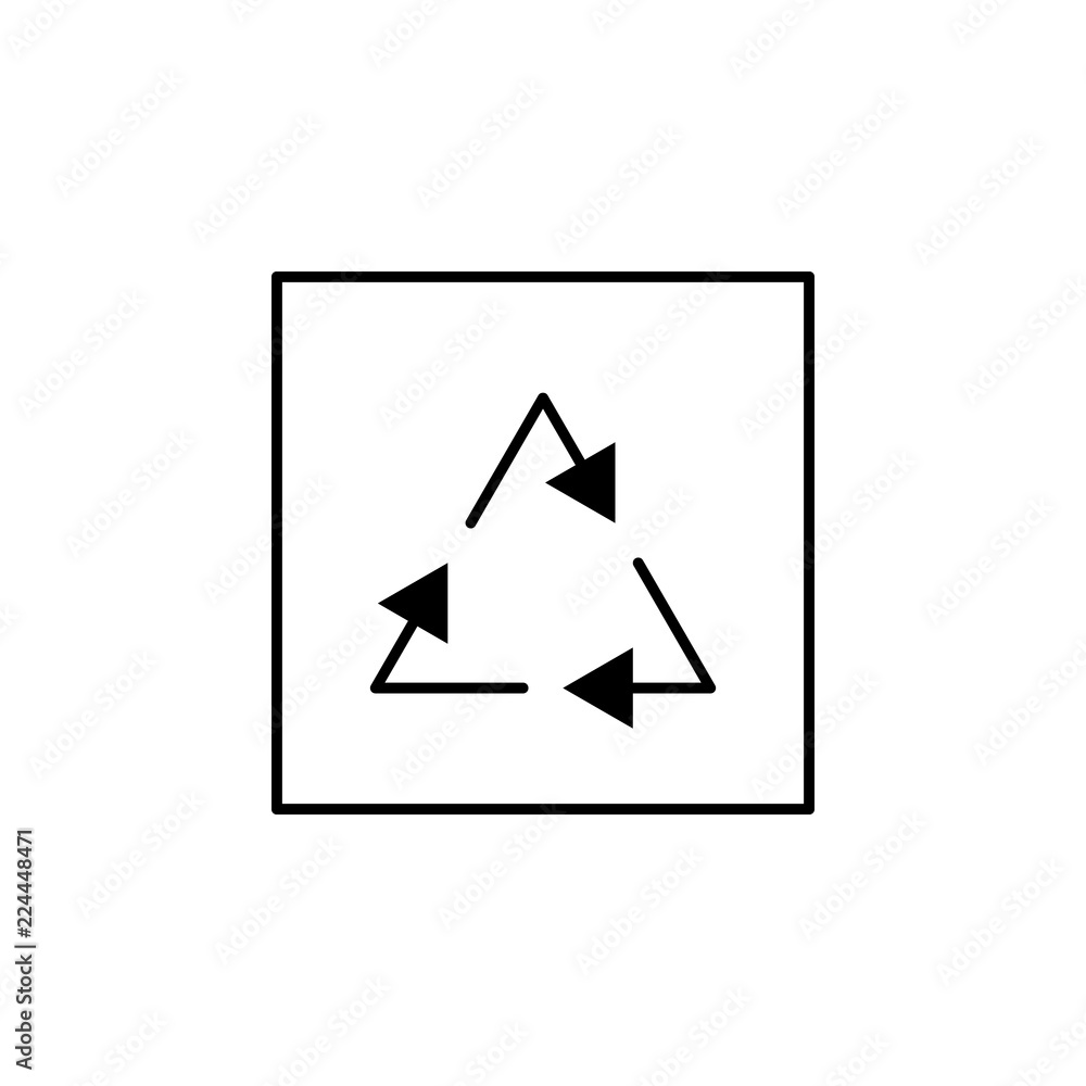 Poster recycle icon. Element of logistic sign for mobile concept and web apps illustration. Thin line icon for website design and development, app development