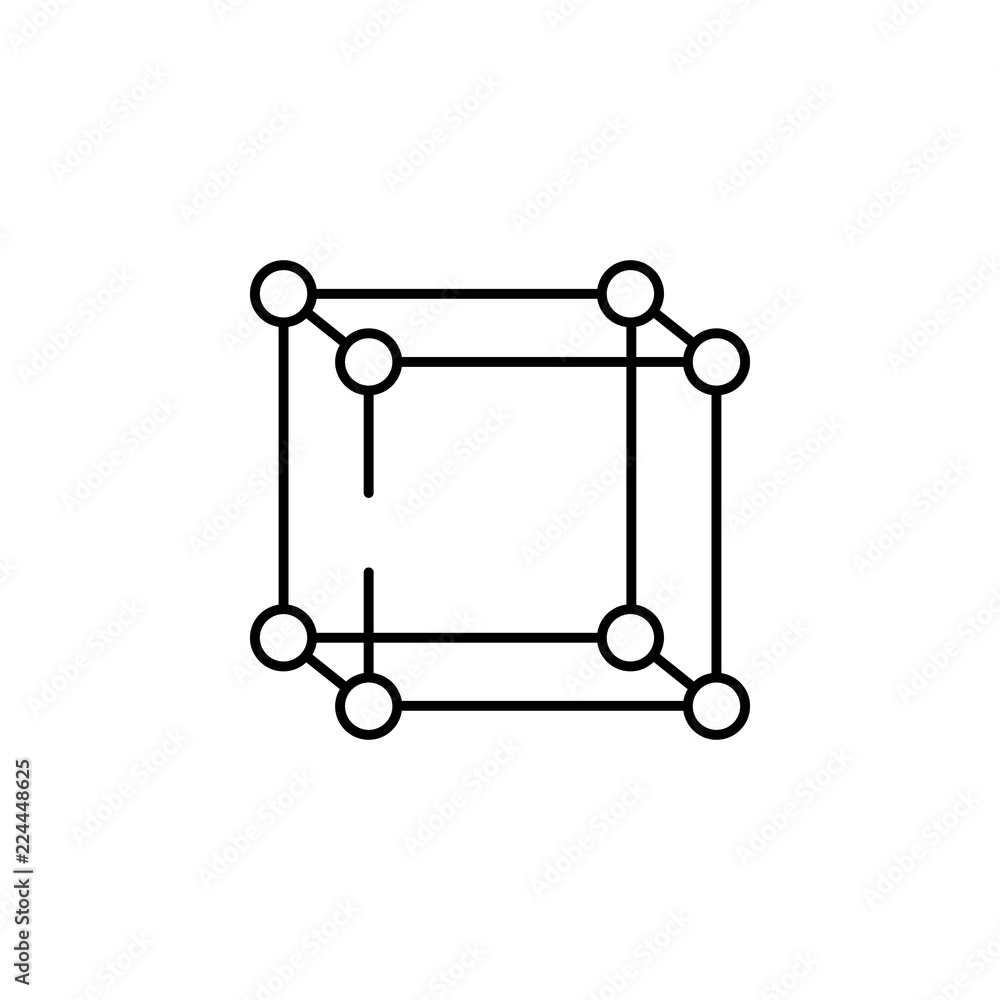 Poster molecules icon. element of physics science for mobile concept and web apps icon. thin line icon for 