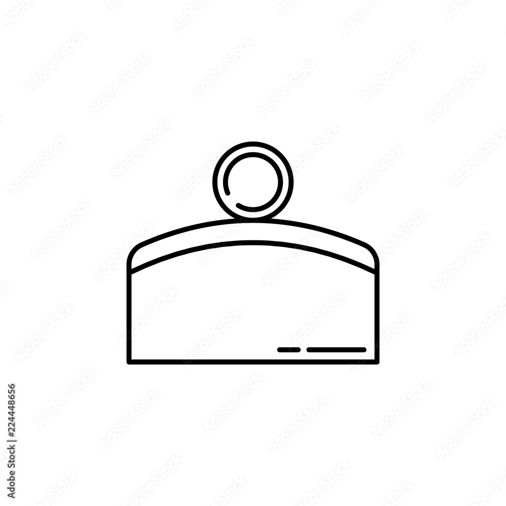 Poster convex icon. Element of physics science for mobile concept and web apps icon. Thin line icon for website design and development, app development