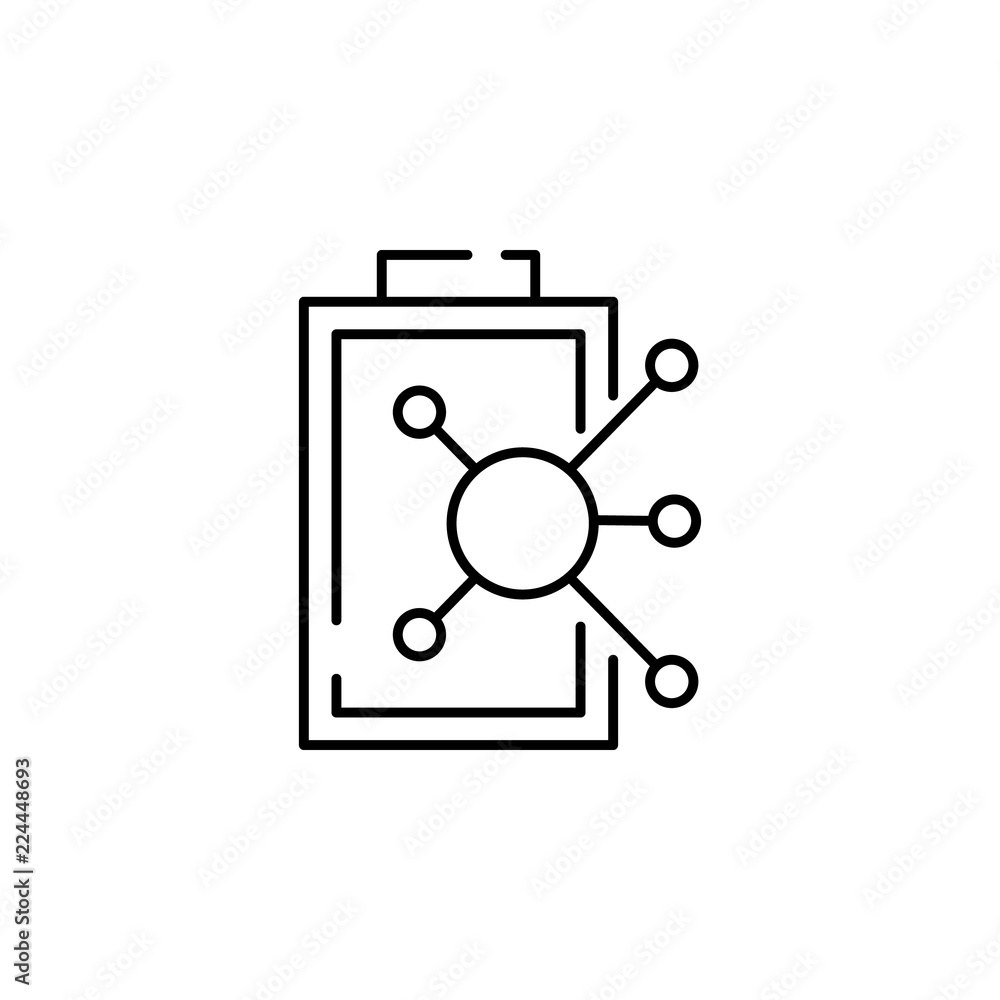 Poster formula icon. element of physics science for mobile concept and web apps icon. thin line icon for we