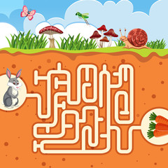 Rabbit maze game template