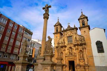 Obraz premium La Coruna Saint Jorge church in Galicia Spain