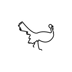 Turkey, Bird, Farm icon. Element of thanksgiving day for mobile concept and web apps illustration. Thin line icon for website design and development, app development