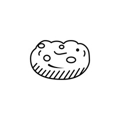 Cake, cookie, dessert icon. Element of thanksgiving day for mobile concept and web apps illustration. Thin line icon for website design and development, app development