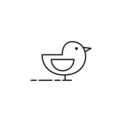 Sparrow, bird icon. Element of thanksgiving day for mobile concept and web apps illustration. Thin line icon for website design and development, app development