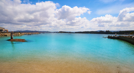 O Grove Peralto beach in Pontevedra Galicia