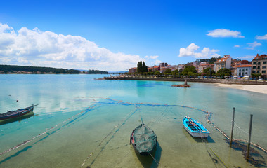 O Grove Peralto beach in Pontevedra Galicia