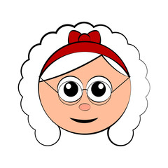 Obraz premium Christmas Mrs. Claus avatar