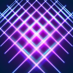 Bright neon lines background