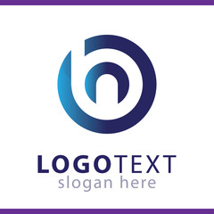 Fototapeta premium b n Letter logo