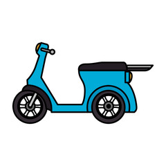 Fototapeta na wymiar scooter bike isolated icon