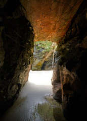 Playa las catedrales Catedrais beach in Galicia Spain